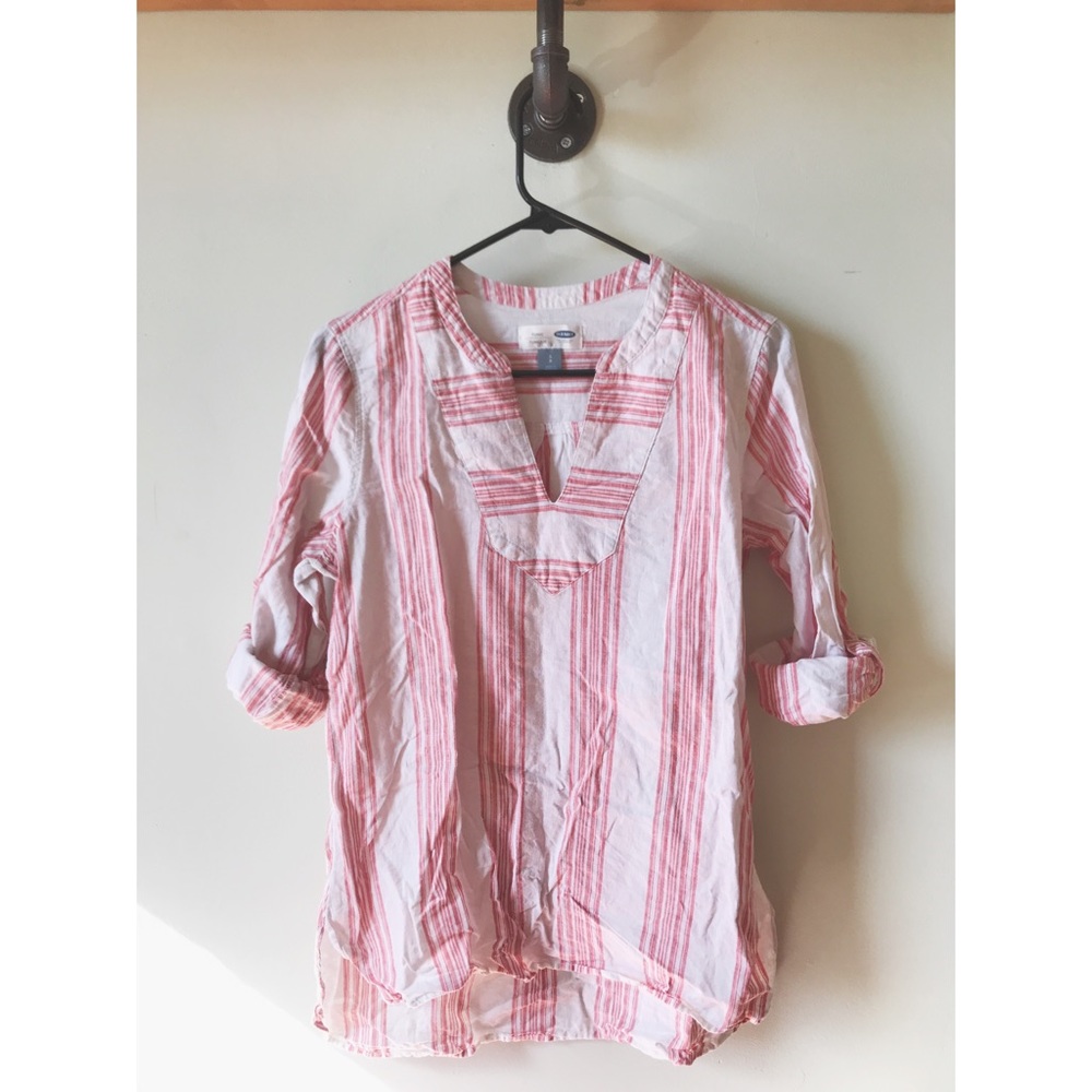 Striped Linen Tunic / Shirt